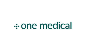 Logo for "One Medical" in a clean, modern font, featuring white text on a simple background.