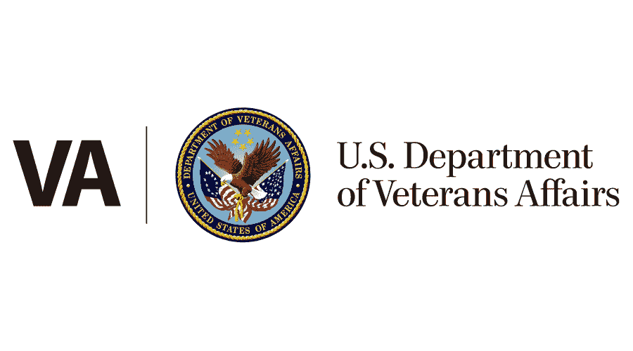 Logo of the U.S. Department of Veterans Affairs featuring the letters "VA" in a prominent design.